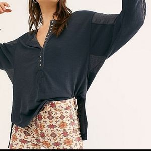 Free People Back at It Henley